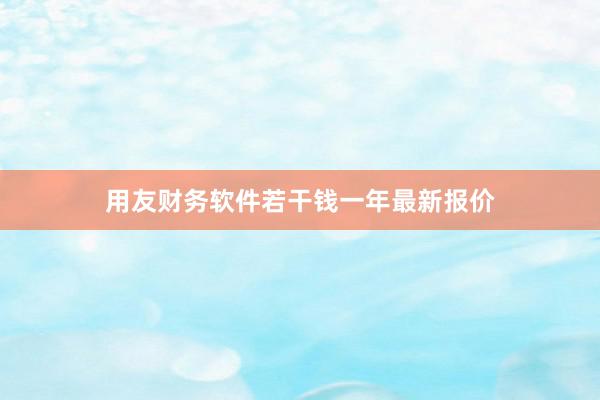 用友财务软件若干钱一年最新报价